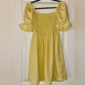 Baby Doll Yellow Dress